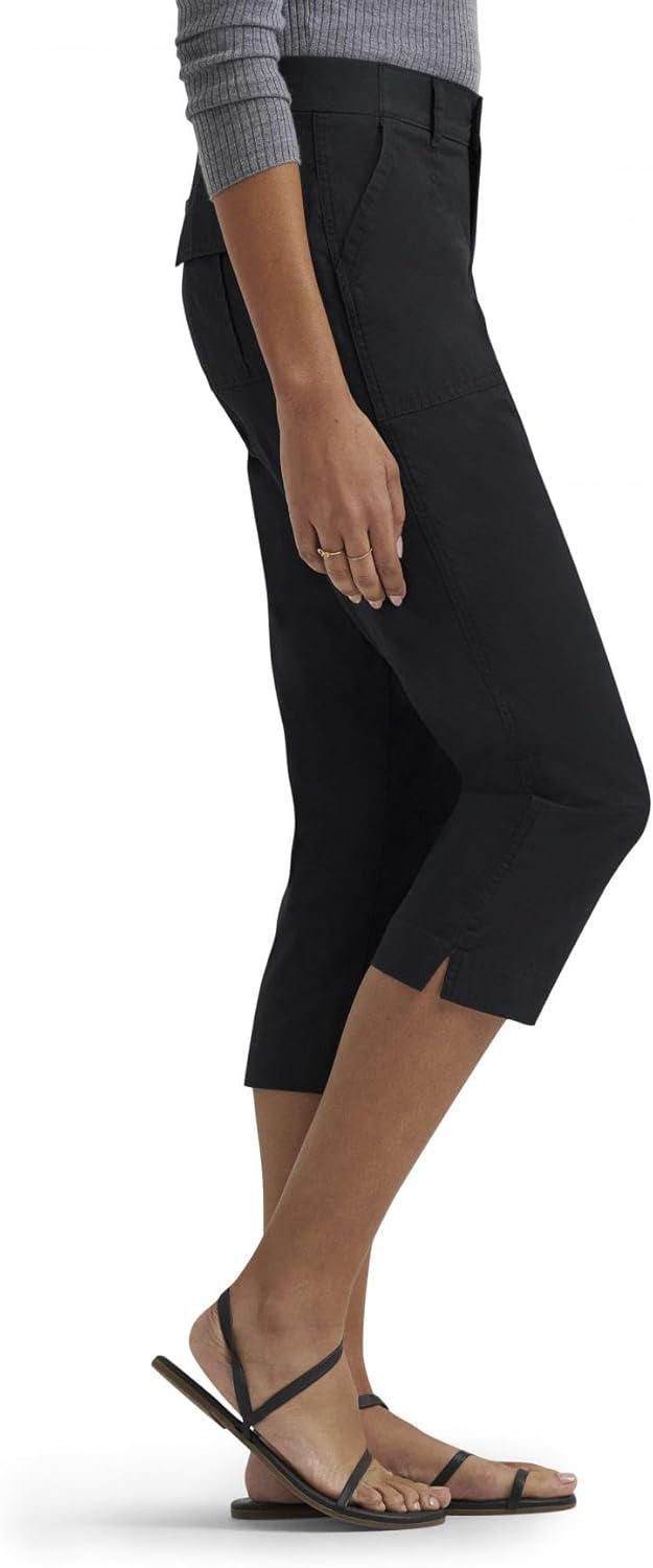imageLee Womens Ultra Lux Comfort with Flextogo Utility Capri PantUnionall Black