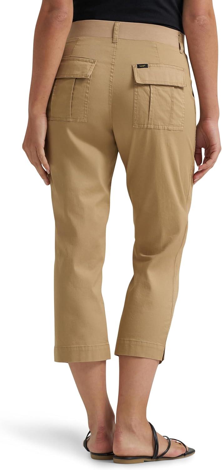 imageLee Womens Ultra Lux Comfort with Flextogo Utility Capri PantWheat