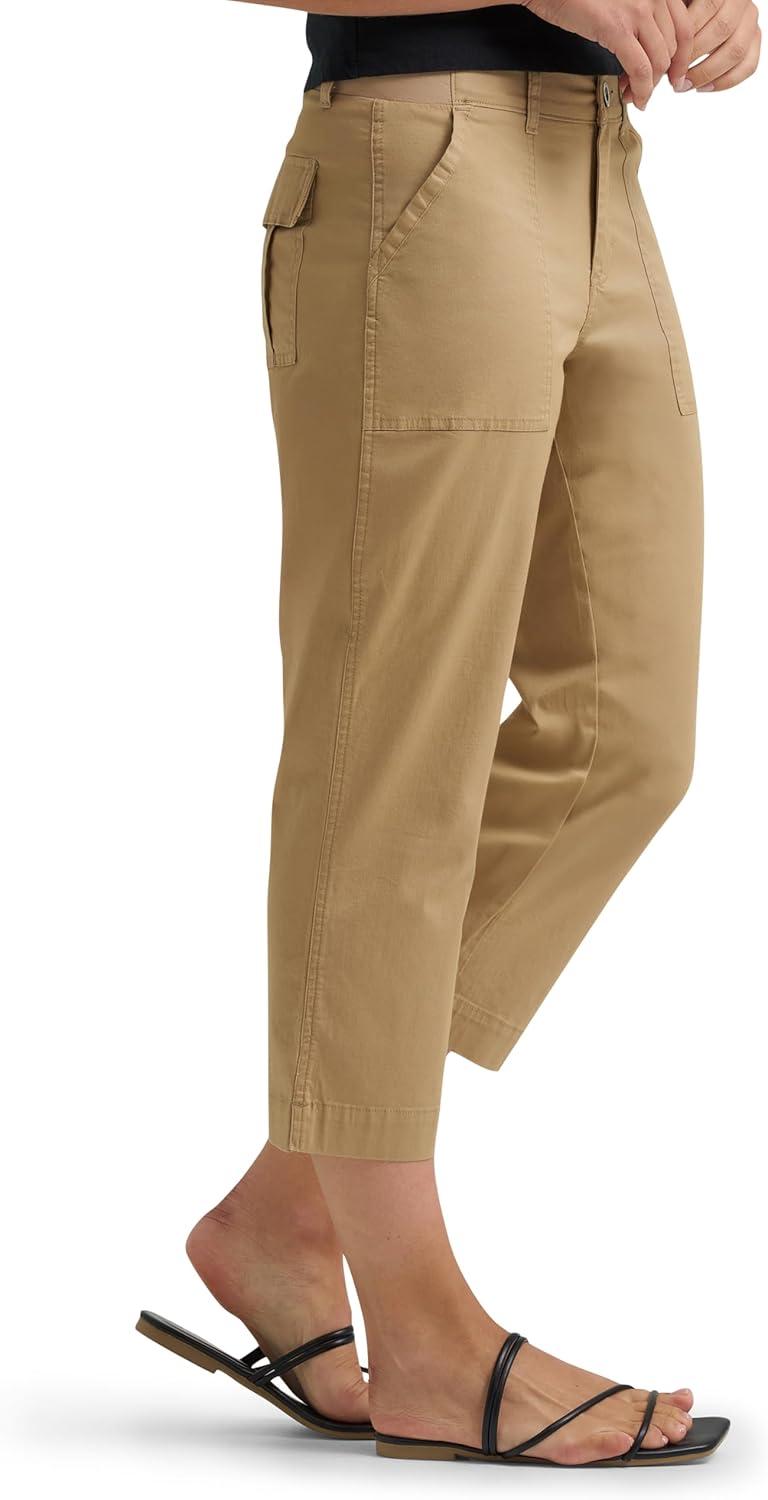 imageLee Womens Ultra Lux Comfort with Flextogo Utility Capri PantWheat