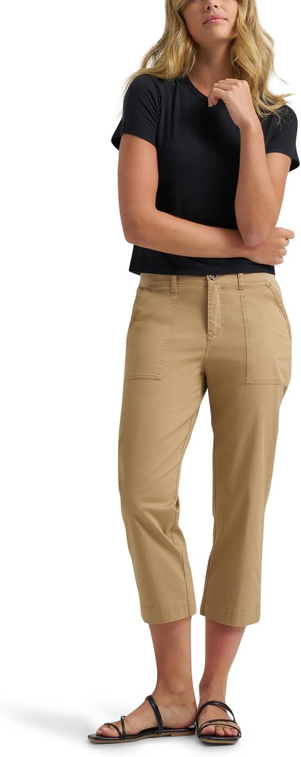 imageLee Womens Ultra Lux Comfort with Flextogo Utility Capri PantWheat