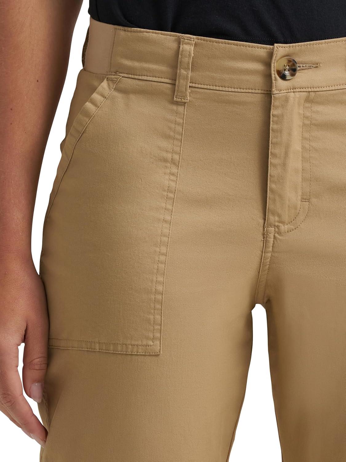 imageLee Womens Ultra Lux Comfort with Flextogo Utility Capri PantWheat