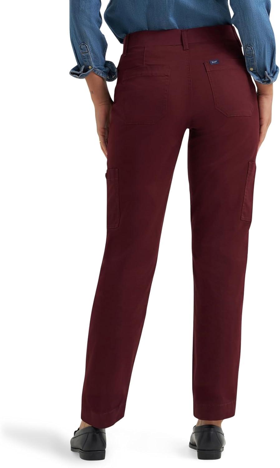 imageLee Womens Ultra Lux Comfort with Flextogo Utility PantBurgandy Wine