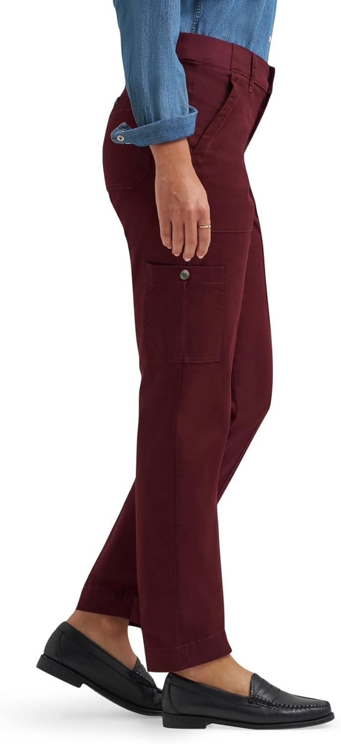 imageLee Womens Ultra Lux Comfort with Flextogo Utility PantBurgandy Wine