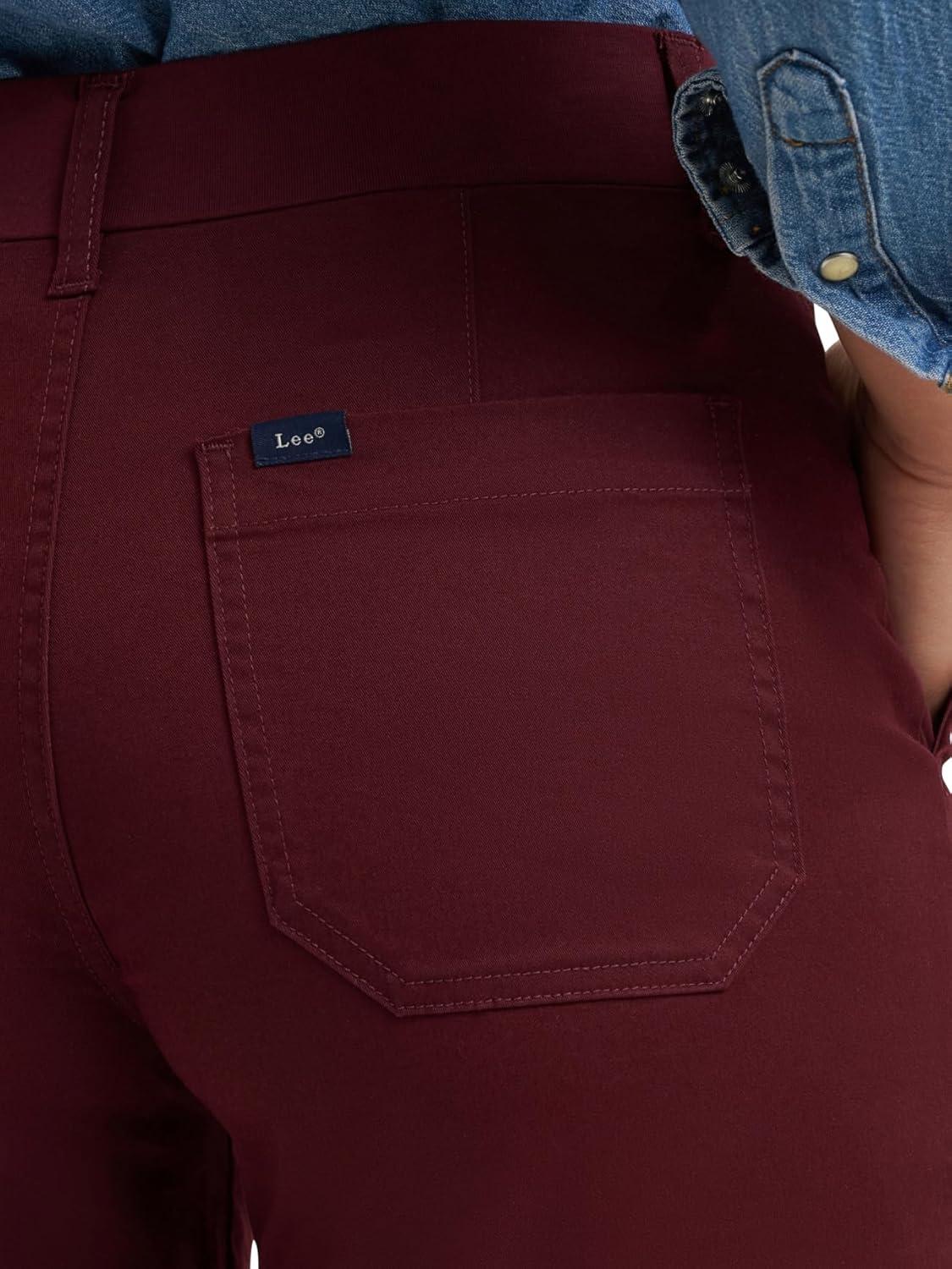 imageLee Womens Ultra Lux Comfort with Flextogo Utility PantBurgandy Wine