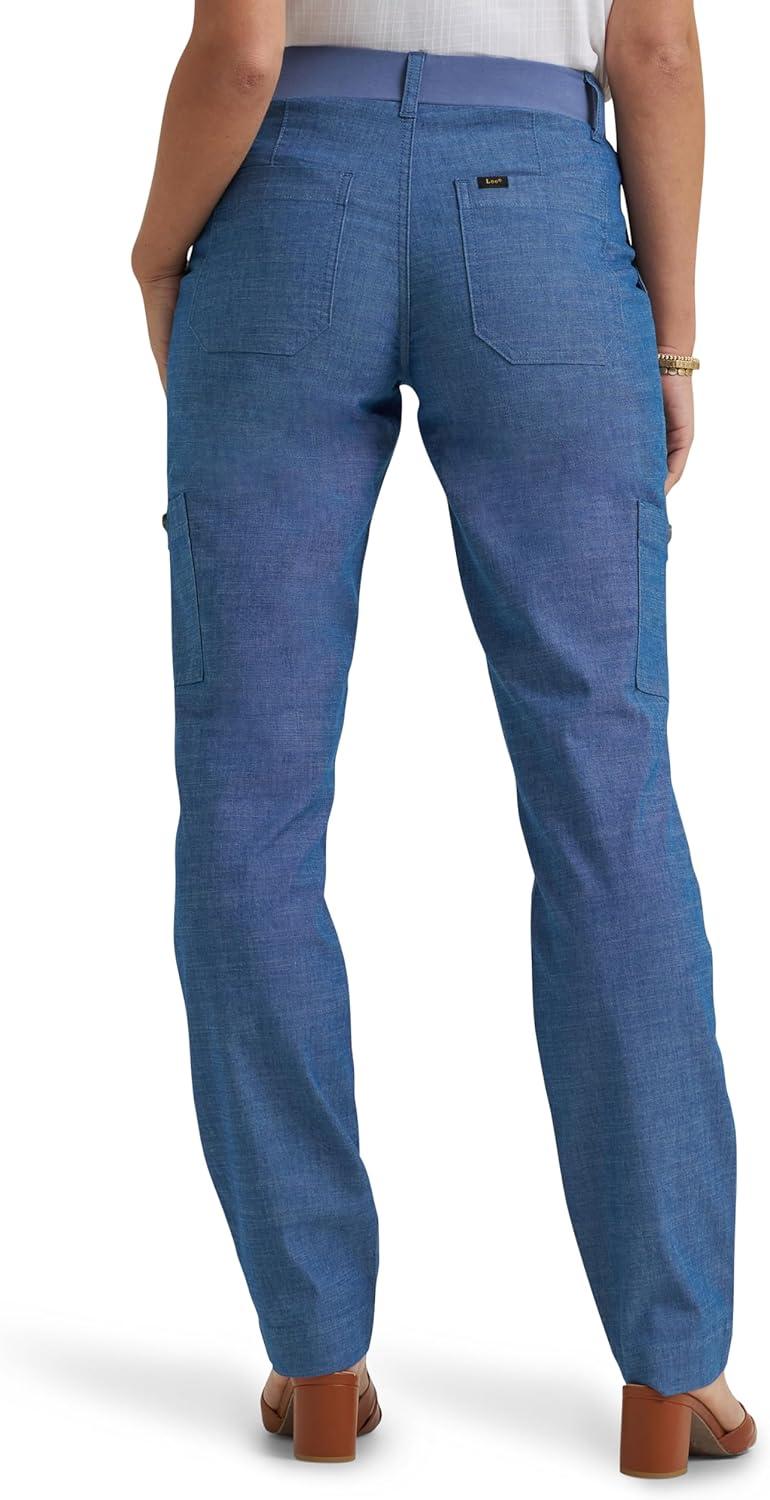 imageLee Womens Ultra Lux Comfort with Flextogo Utility PantChambray