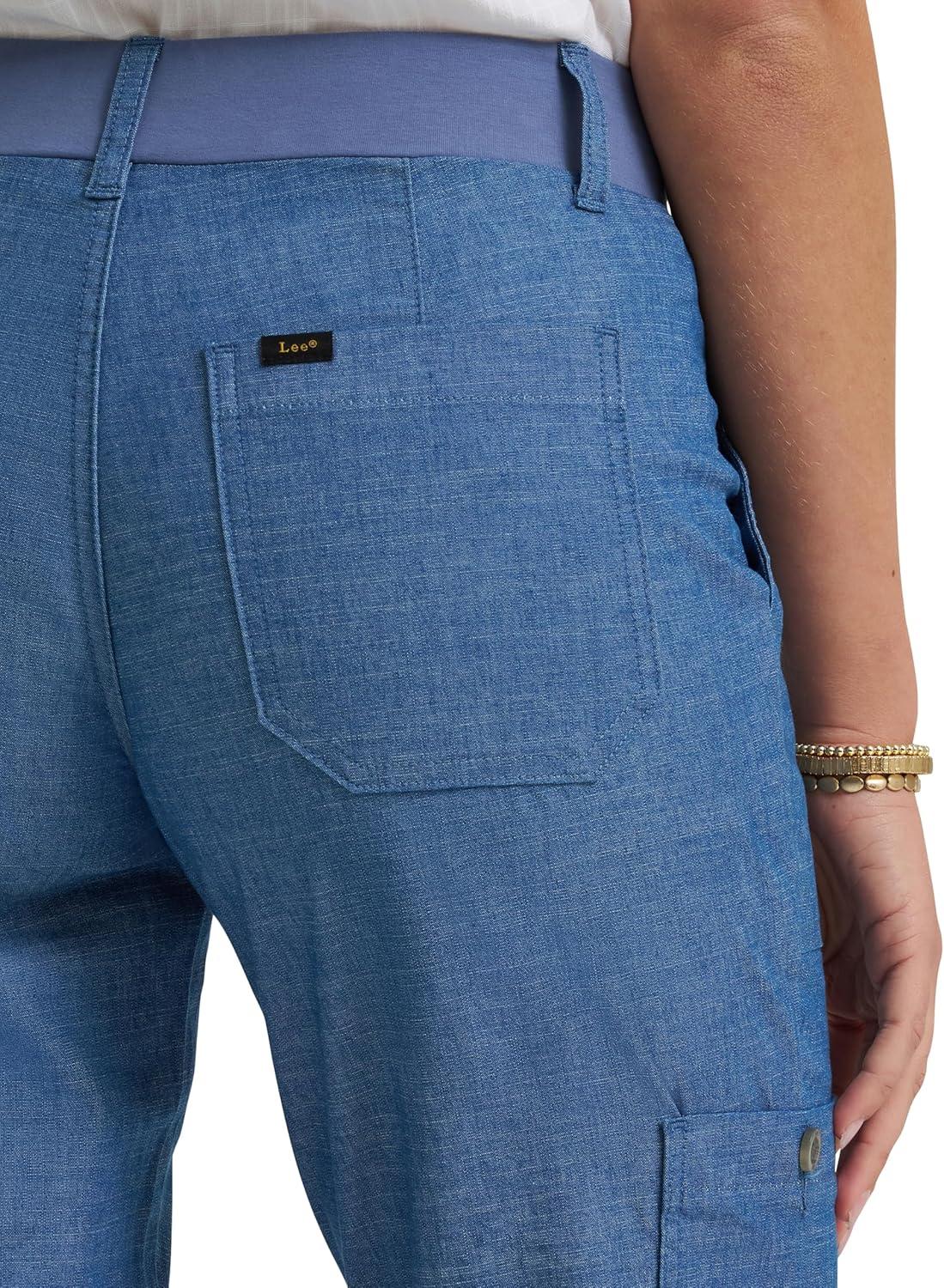imageLee Womens Ultra Lux Comfort with Flextogo Utility PantChambray