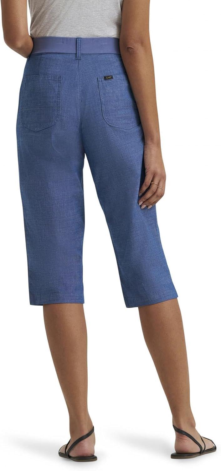 imageLee Womens Ultra Lux Comfort with Flextogo Utility Skimmer Capri PantChambray