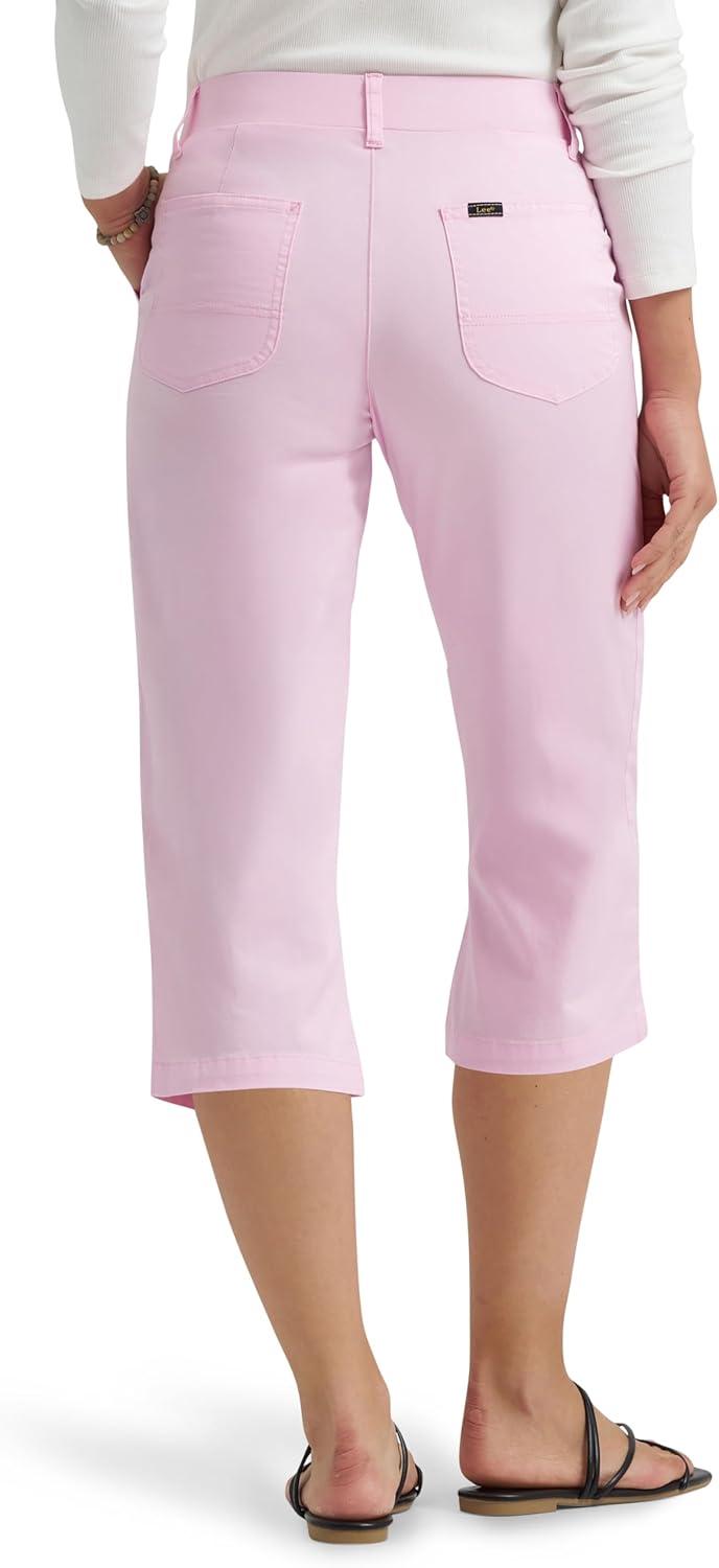 imageLee Womens Ultra Lux Comfort with Flextogo Utility Skimmer Capri PantKaty Pink
