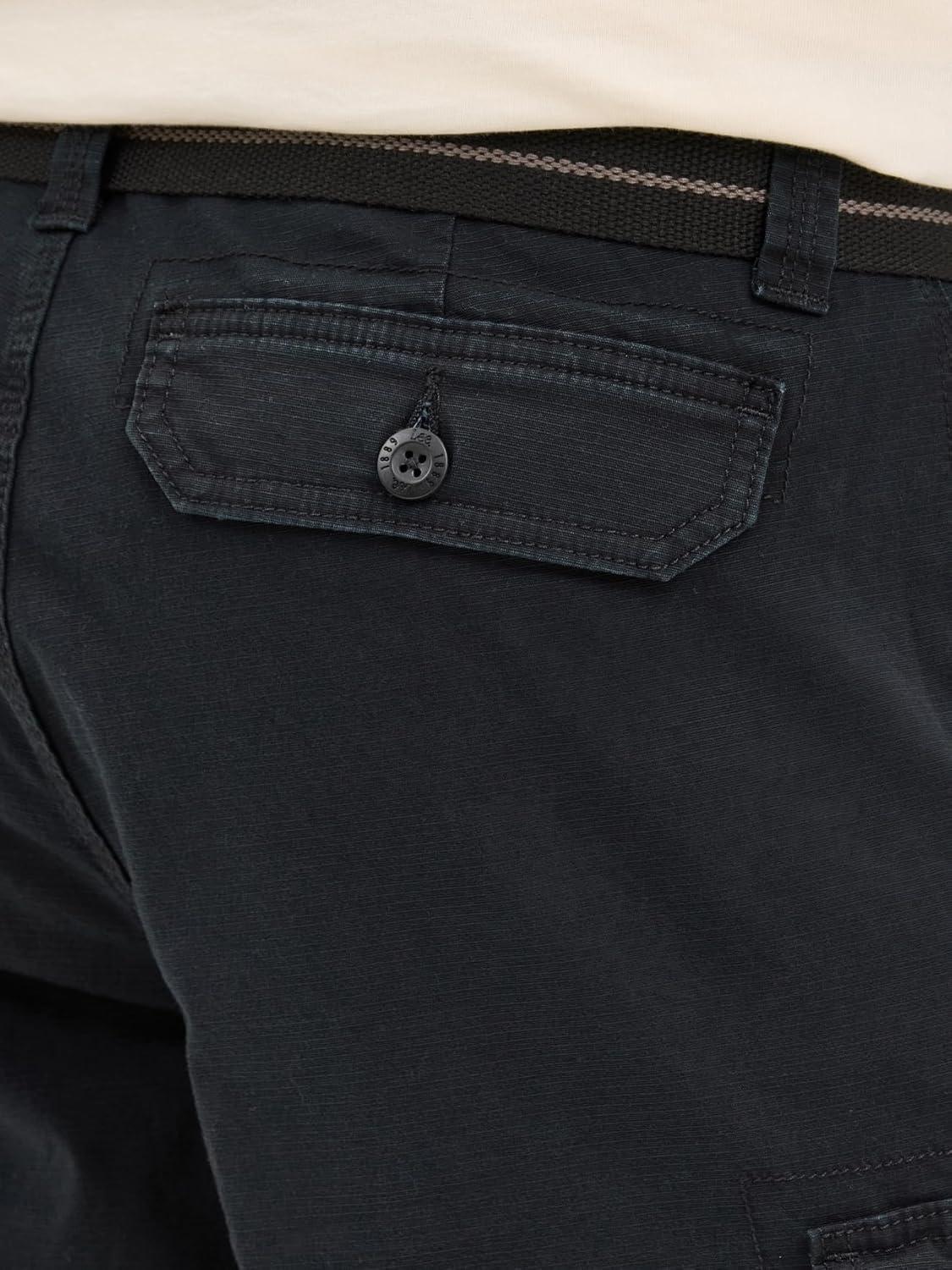 imageMens Dungarees New Belted Wyoming Cargo ShortBlack Ripstop