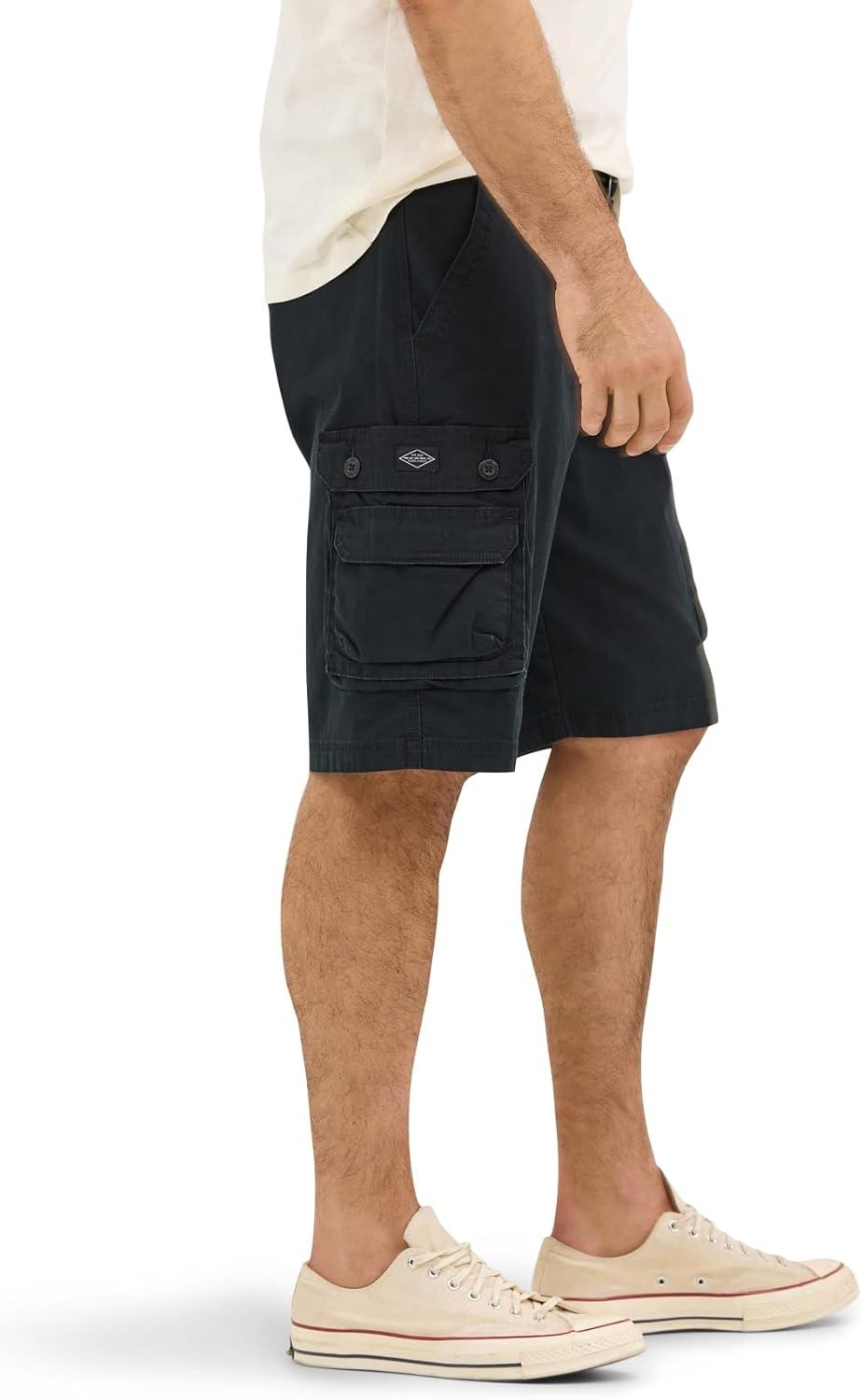 imageMens Dungarees New Belted Wyoming Cargo ShortBlack Ripstop