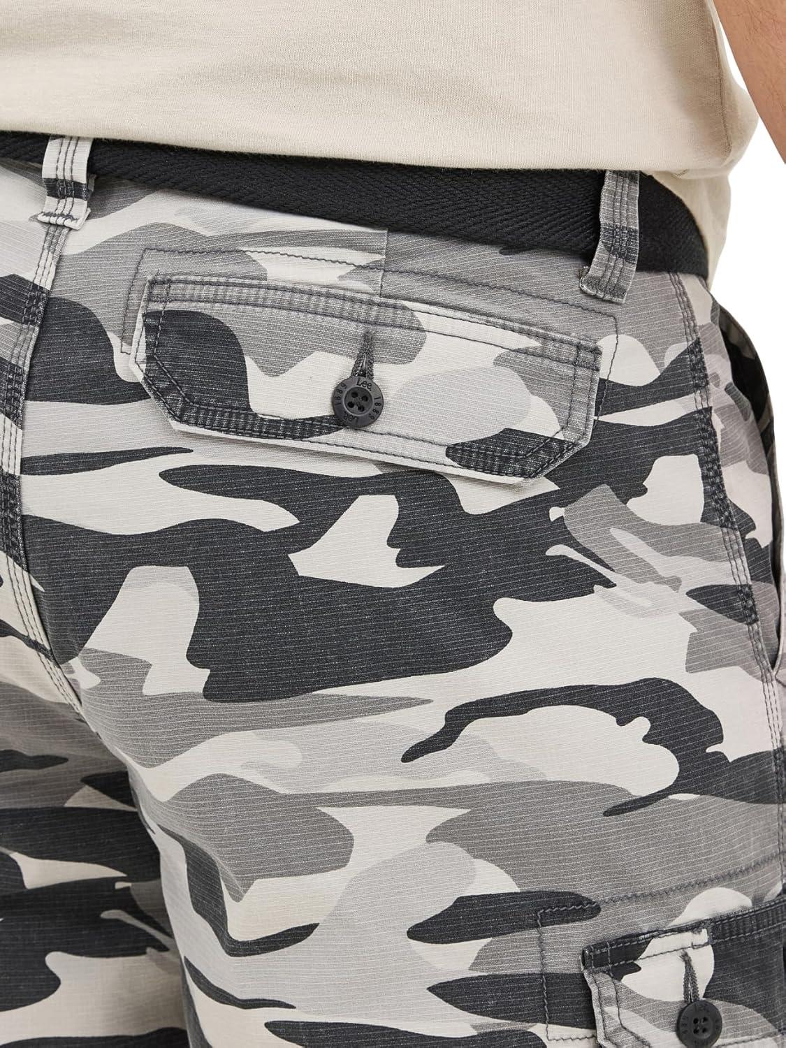 imageMens Dungarees New Belted Wyoming Cargo ShortGraphite Camo Ripstop