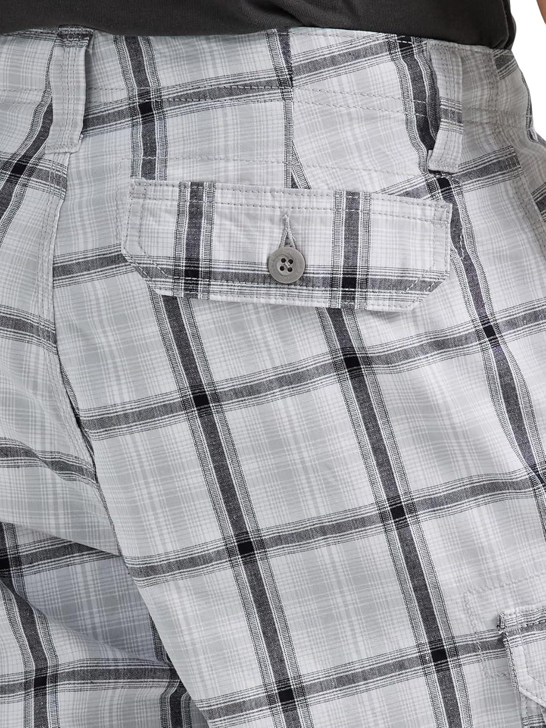 imageMens Dungarees New Belted Wyoming Cargo ShortGray Plaid