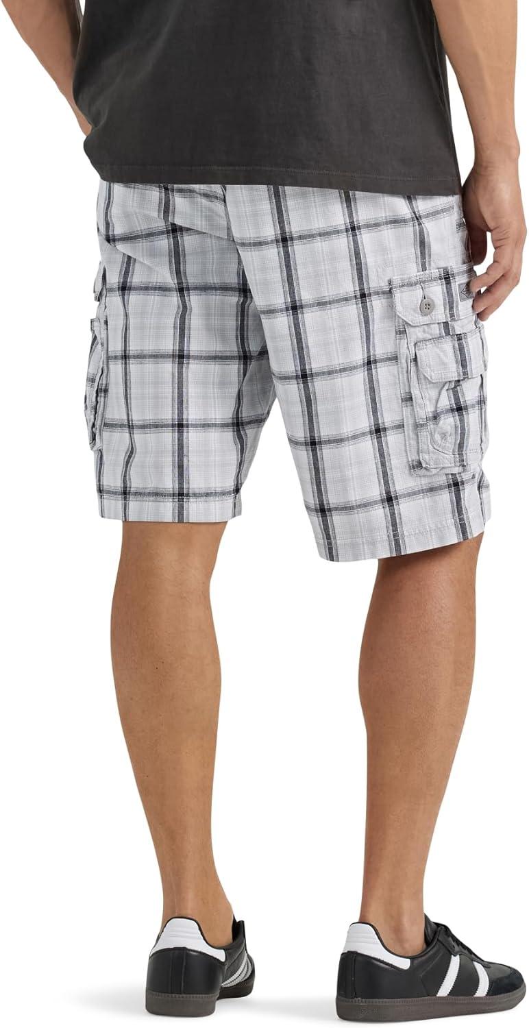 imageMens Dungarees New Belted Wyoming Cargo ShortGray Plaid