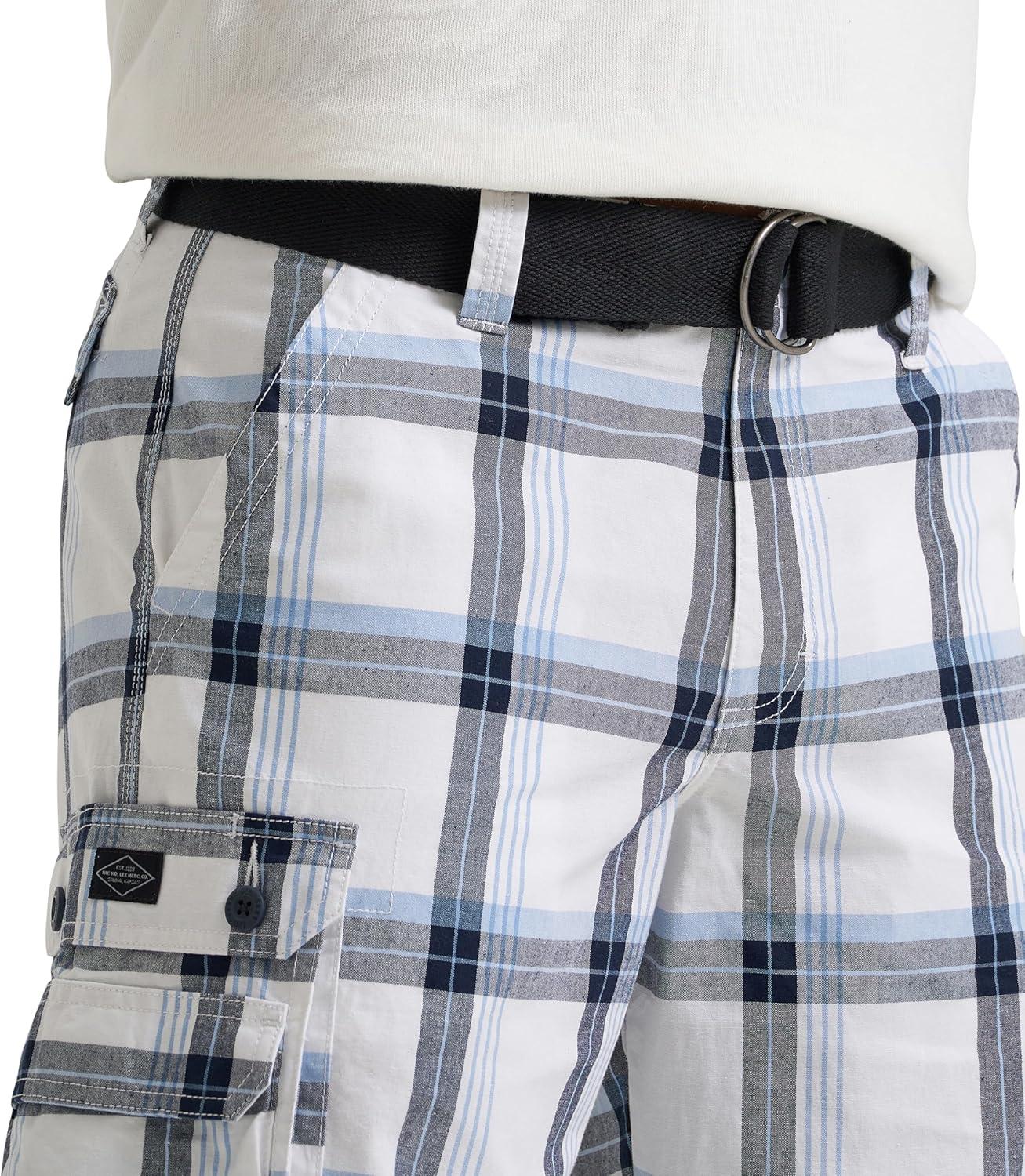 imageMens Dungarees New Belted Wyoming Cargo ShortHalogen Plaid