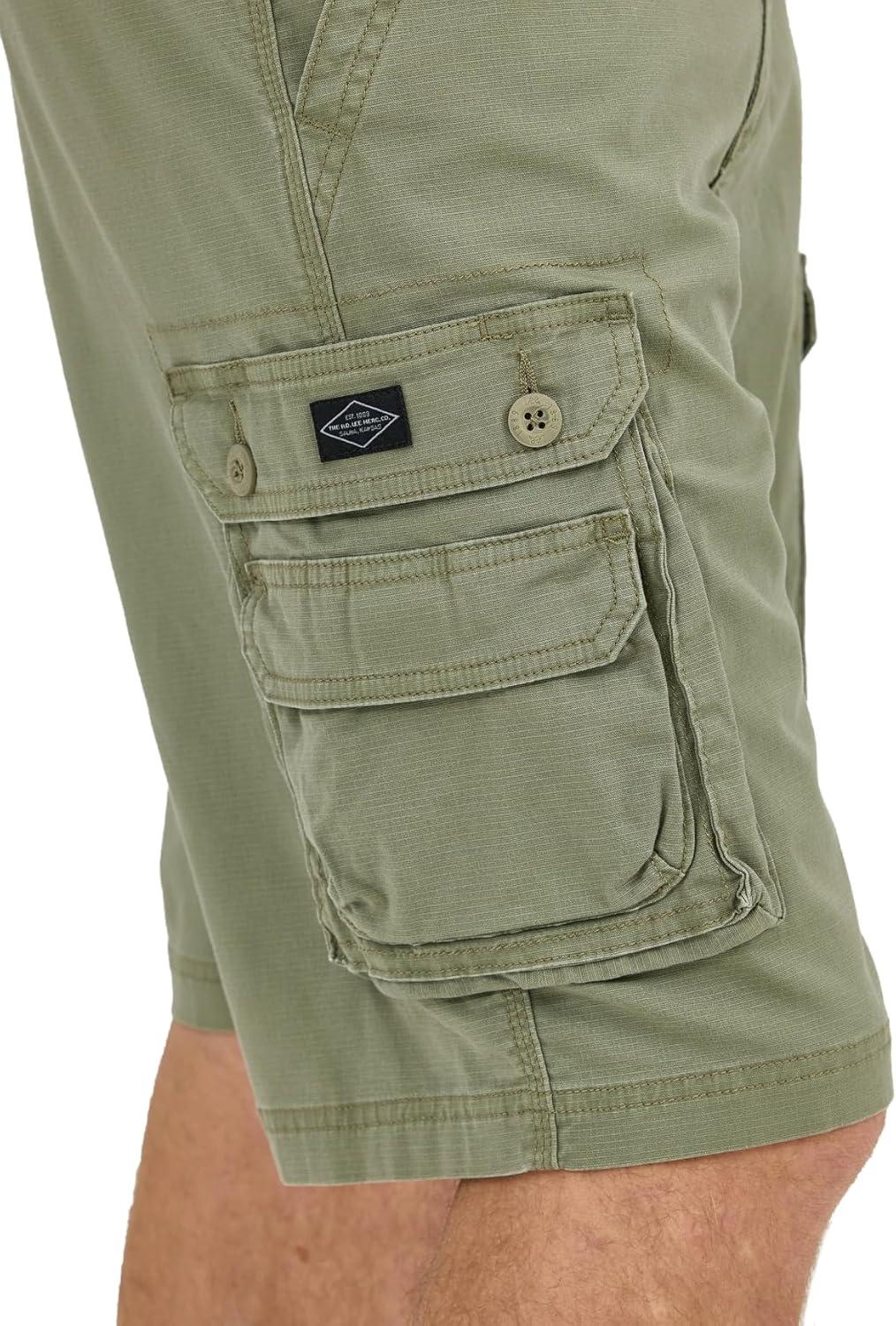 imageMens Dungarees New Belted Wyoming Cargo ShortMercantile Green Ripstop