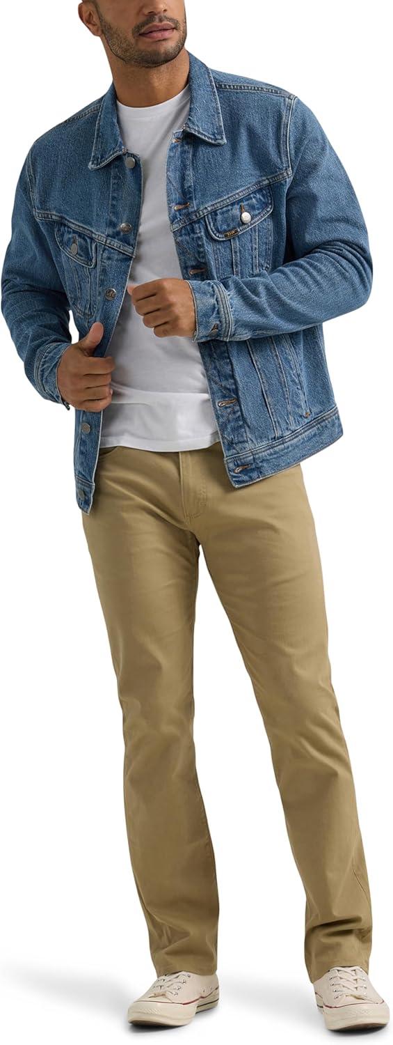 imageMens Extreme Motion Slim Straight Leg Jean 2015437Kansas City Khaki Twill