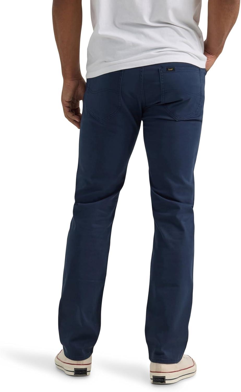 imageMens Extreme Motion Slim Straight Leg Jean 2015437Mood Indigo Twill