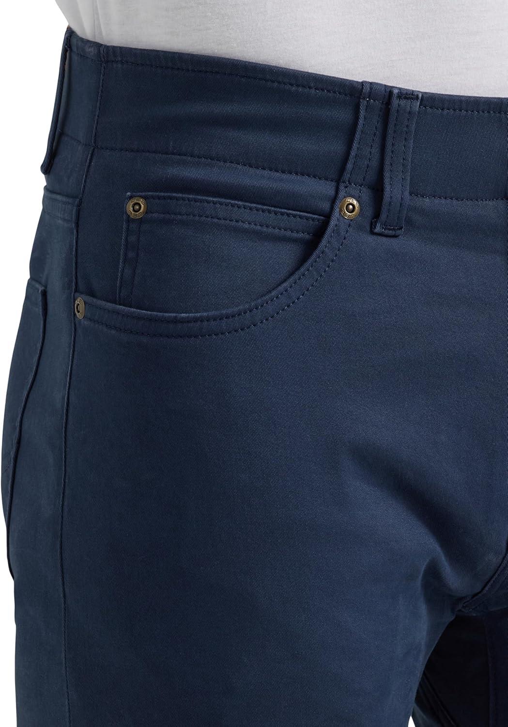 imageMens Extreme Motion Slim Straight Leg Jean 2015437Mood Indigo Twill