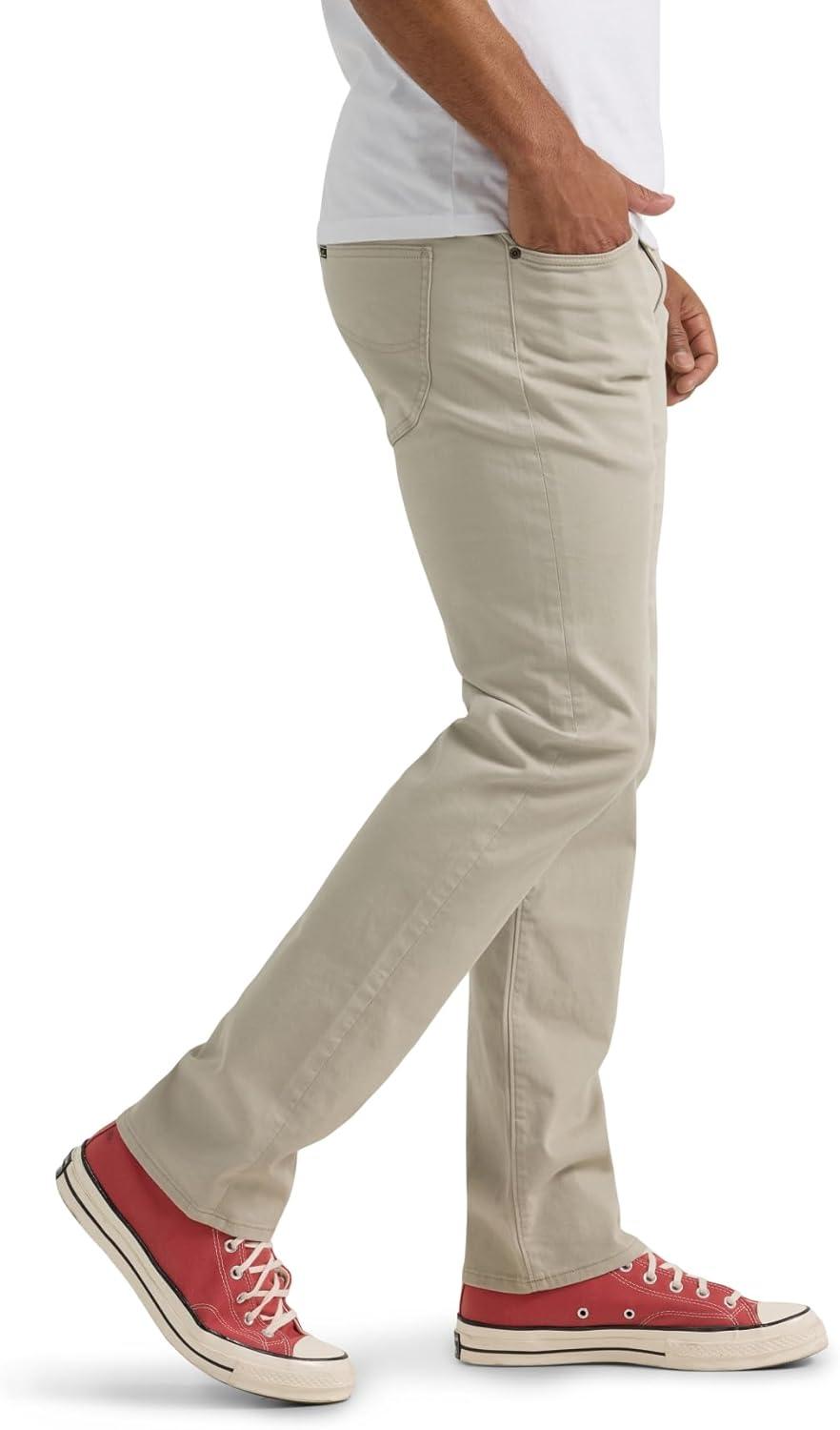 imageMens Extreme Motion Slim Straight Leg Jean 2015437Stone Twill