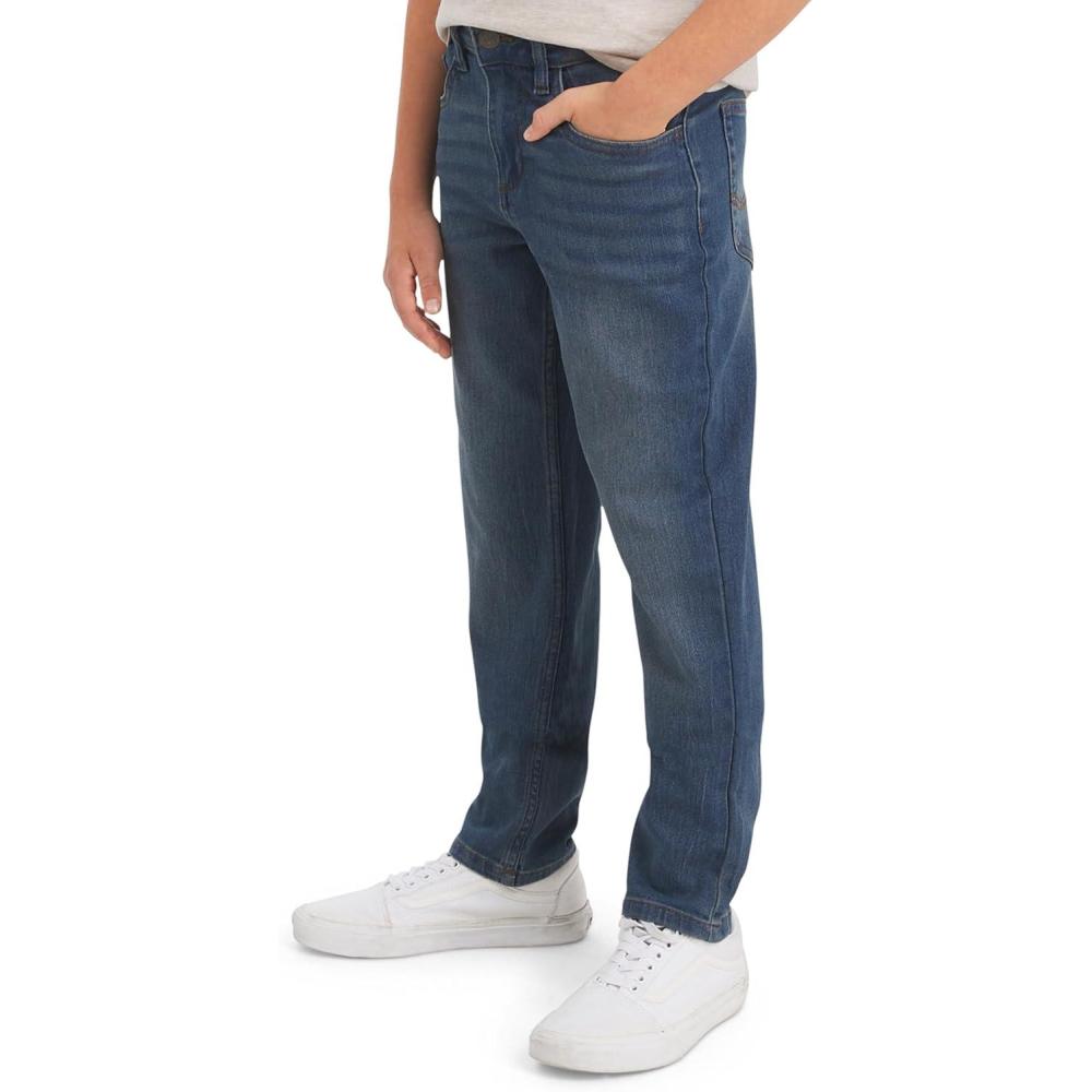 imageLee Boys 5 Pocket Straight Fit Stretch Waist Denim JeansTundra