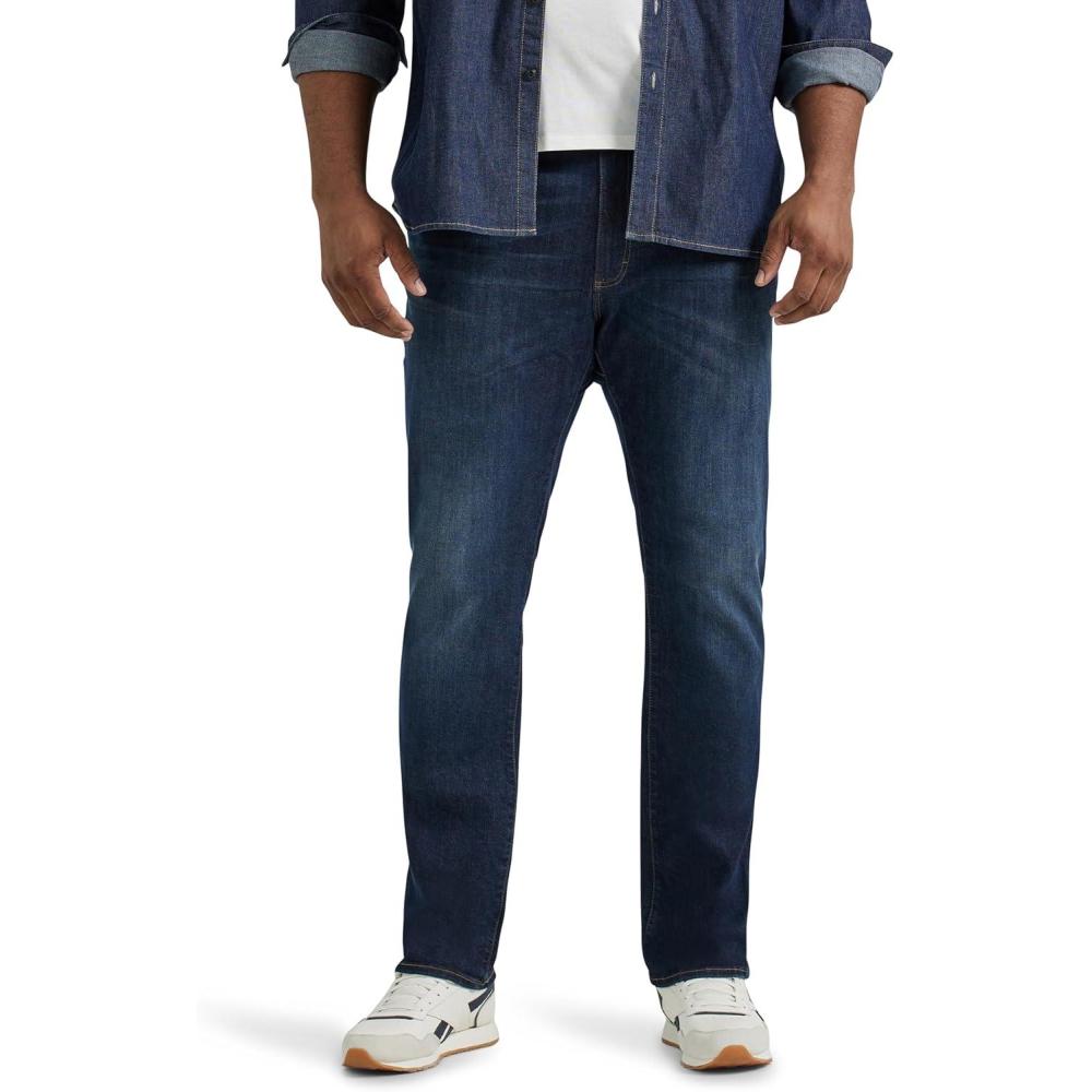 imageLee Mens Big amp Tall Extreme Motion Athletic Taper JeanBlue Strike