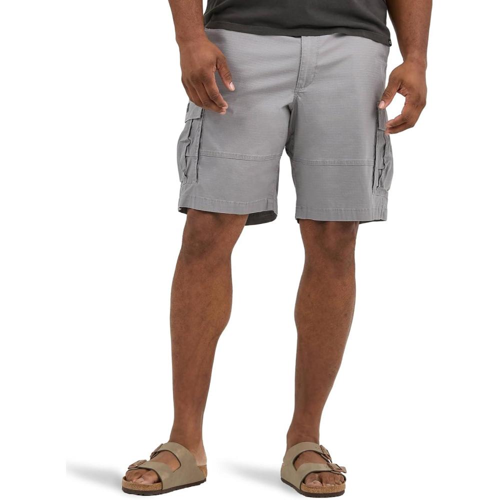 imageLee Mens Big amp Tall Extreme Motion Carolina Cargo ShortHd Lee Gray Ripstop