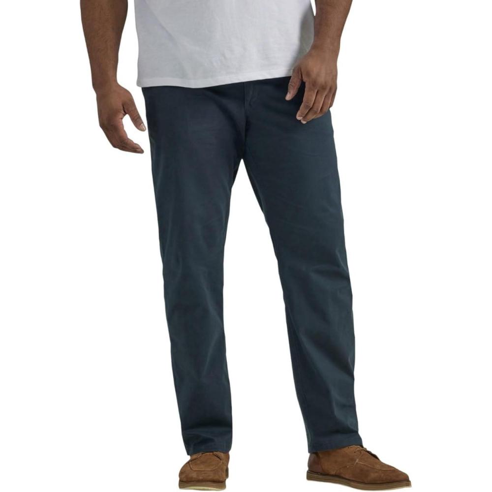 imageLee Mens Big amp Tall Extreme Motion Flat Front Regular Straight PantNavy