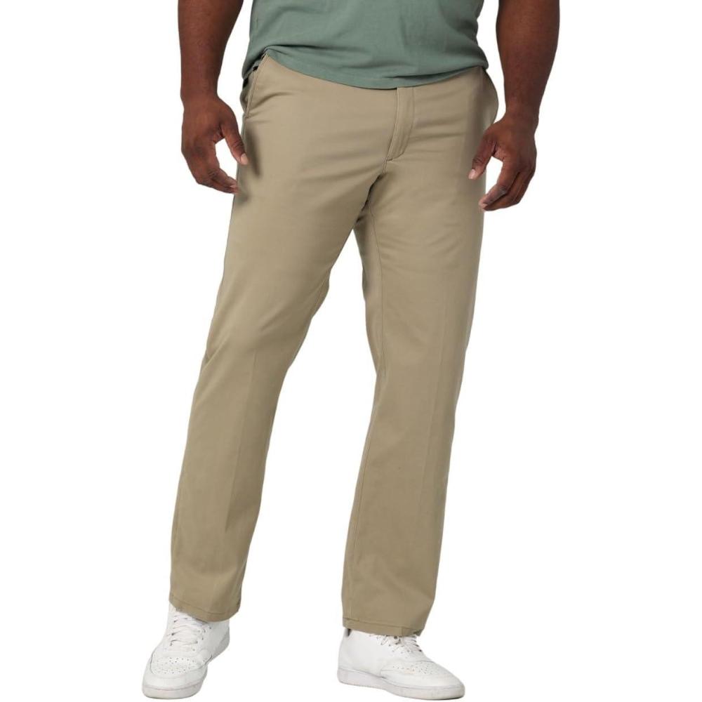 imageLee Mens Big amp Tall Extreme Motion Flat Front Regular Straight PantOriginal Khaki