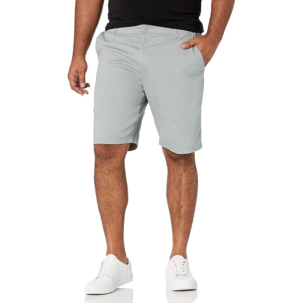 imageLee Mens Big amp Tall Extreme Motion Flat Front ShortSea Mist