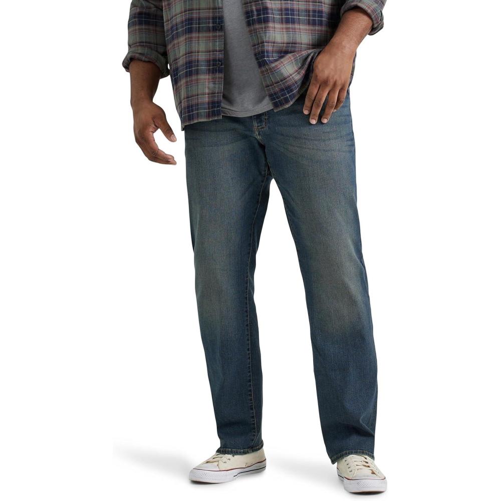 imageLee Mens Big amp Tall Extreme Motion Relaxed Straight JeanMaverick