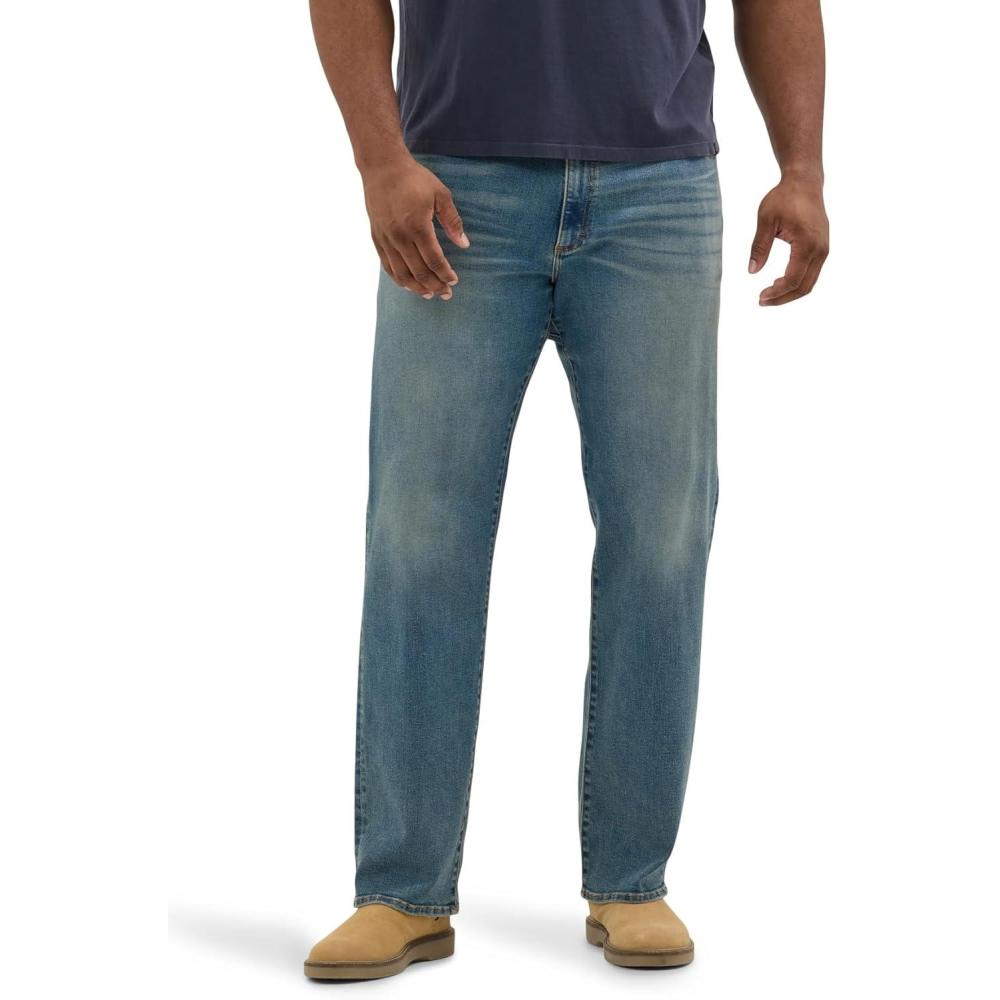 imageLee Mens Big amp Tall Extreme Motion Relaxed Straight JeanZone