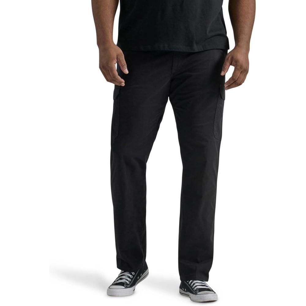 imageLee Mens Big amp Tall Extreme Motion Twill Cargo PantBlack