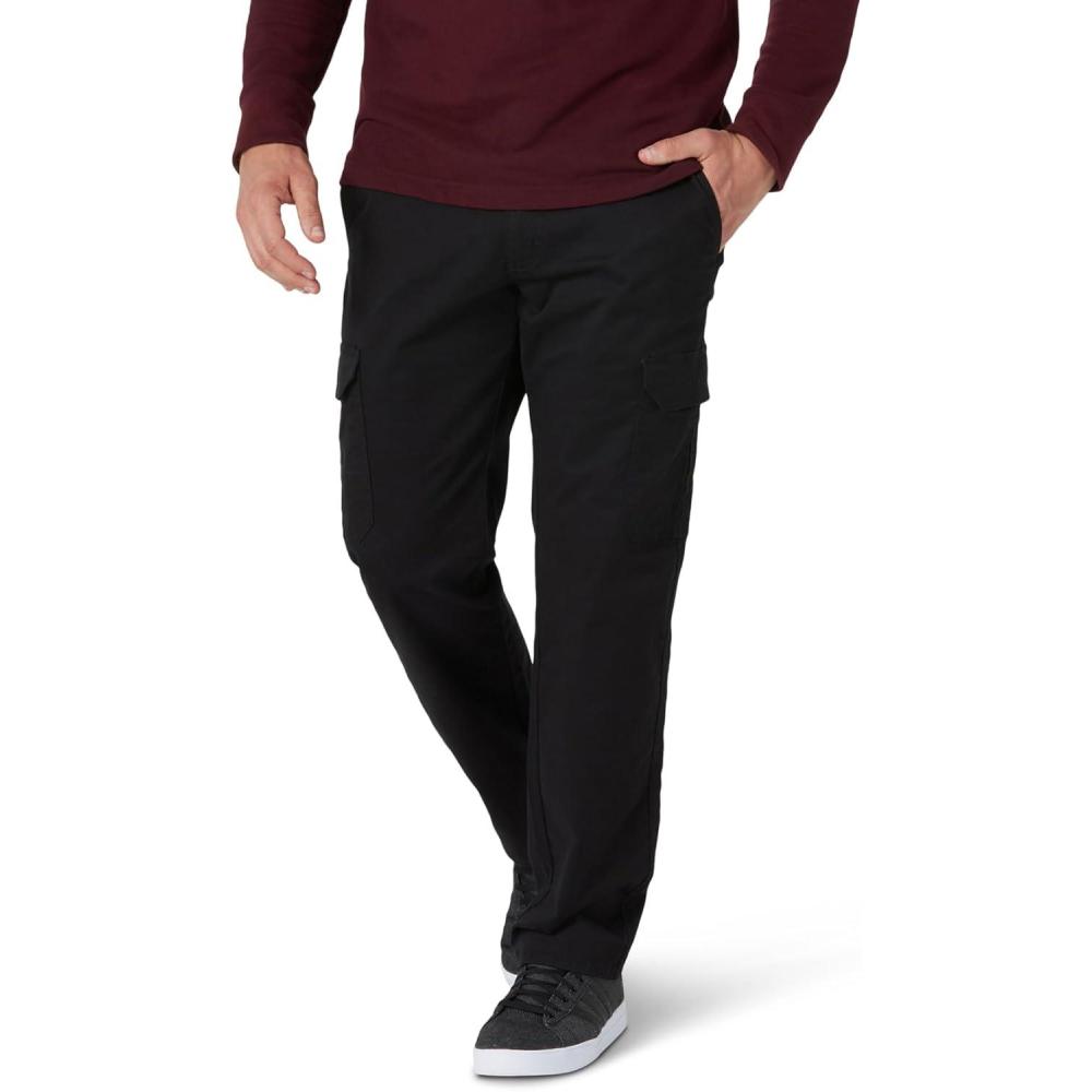 imageLee Mens Big amp Tall Extreme Motion Twill Cargo PantBuddy Black