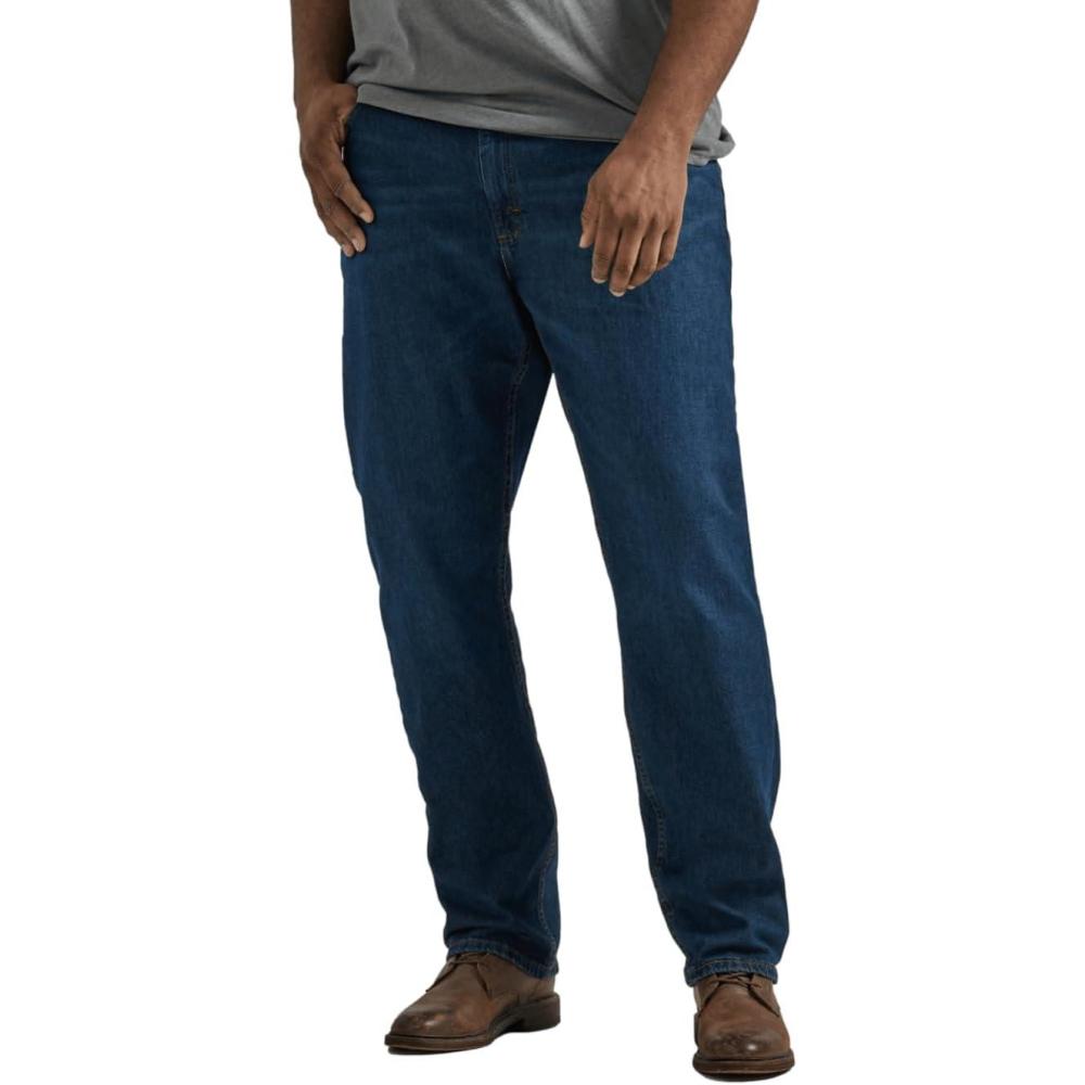 imageLee Mens Big amp Tall Legendary Relaxed Straight JeanNight Shade