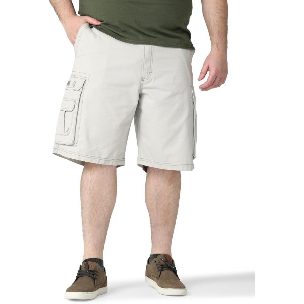 imageLee Mens Big amp Tall New Belted Wyoming Cargo ShortCadet Light Gray