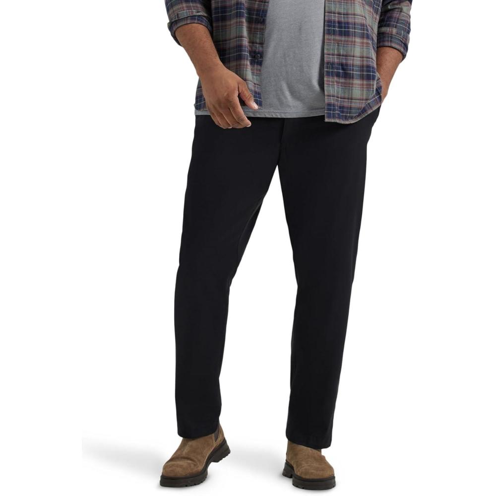 imageLee Mens Big amp Tall Performance Series Extreme Comfort Relaxed PantBlack