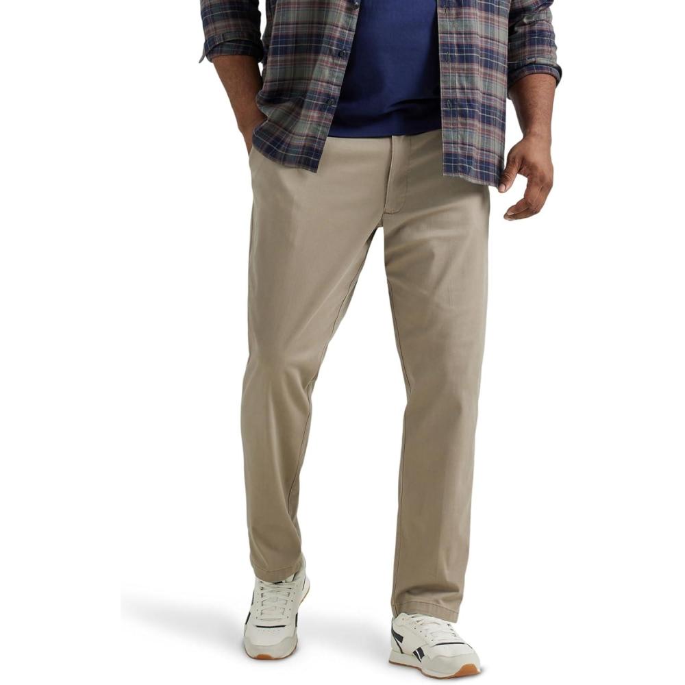 imageLee Mens Big amp Tall Performance Series Extreme Comfort Relaxed PantKhaki