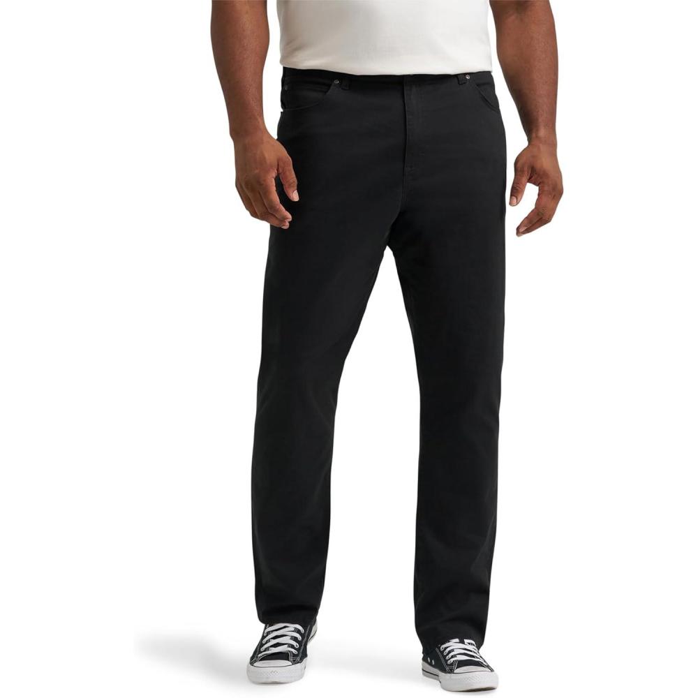 imageLee Mens Big amp Tall Performance Series Extreme Motion Straight Fit Tapered Leg JeanBlack