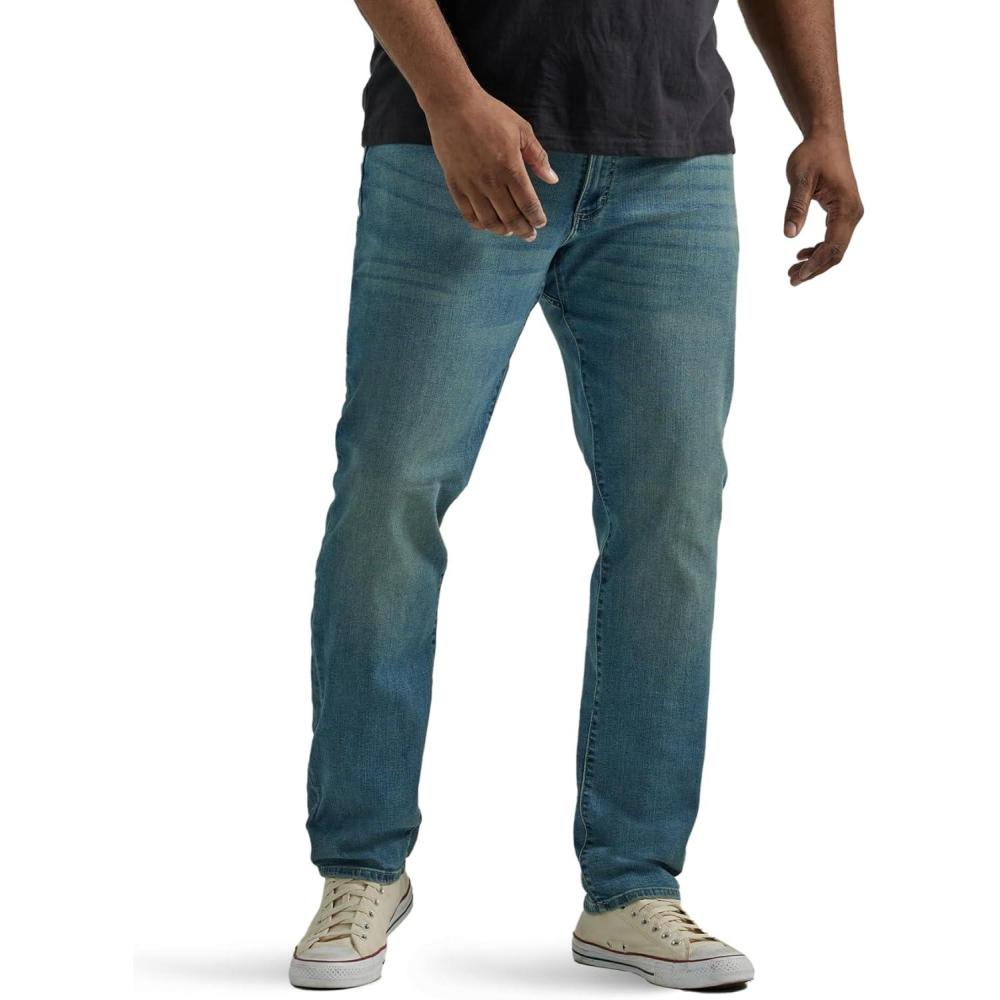 imageLee Mens Big amp Tall Performance Series Extreme Motion Straight Fit Tapered Leg JeanRadical