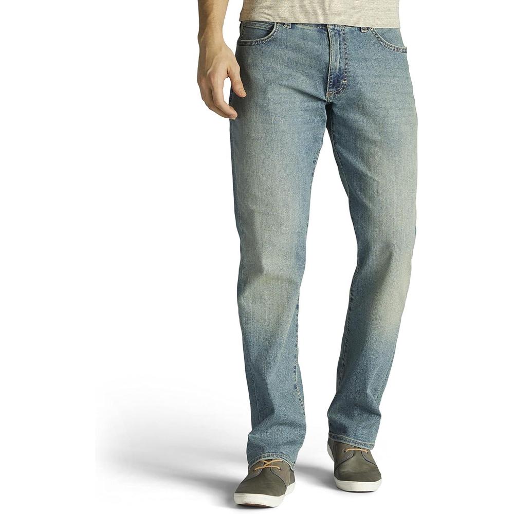 imageLee Mens Extreme Motion Straight Taper JeanRadical