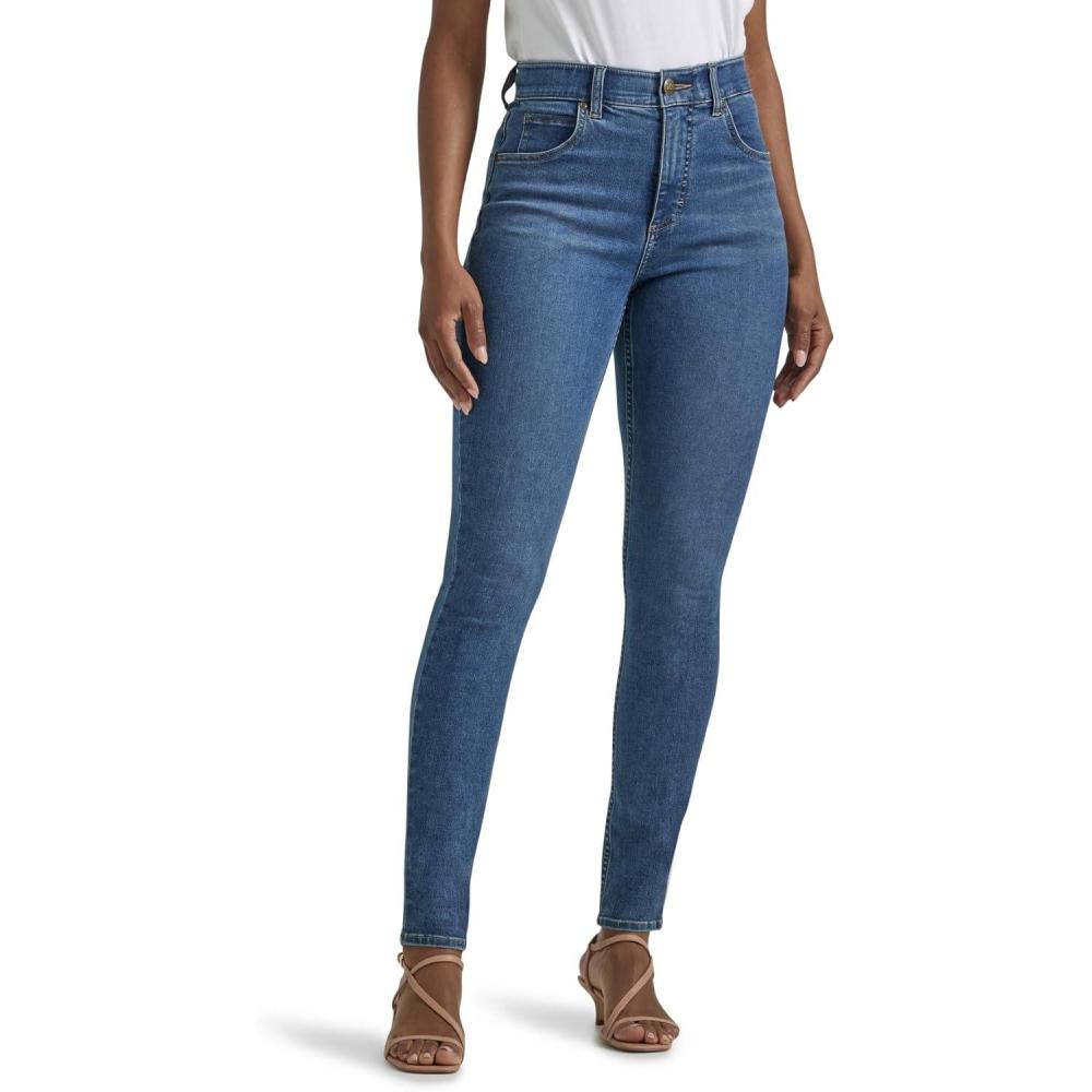 imageLee Womens High Rise Skinny JeansBlue Format