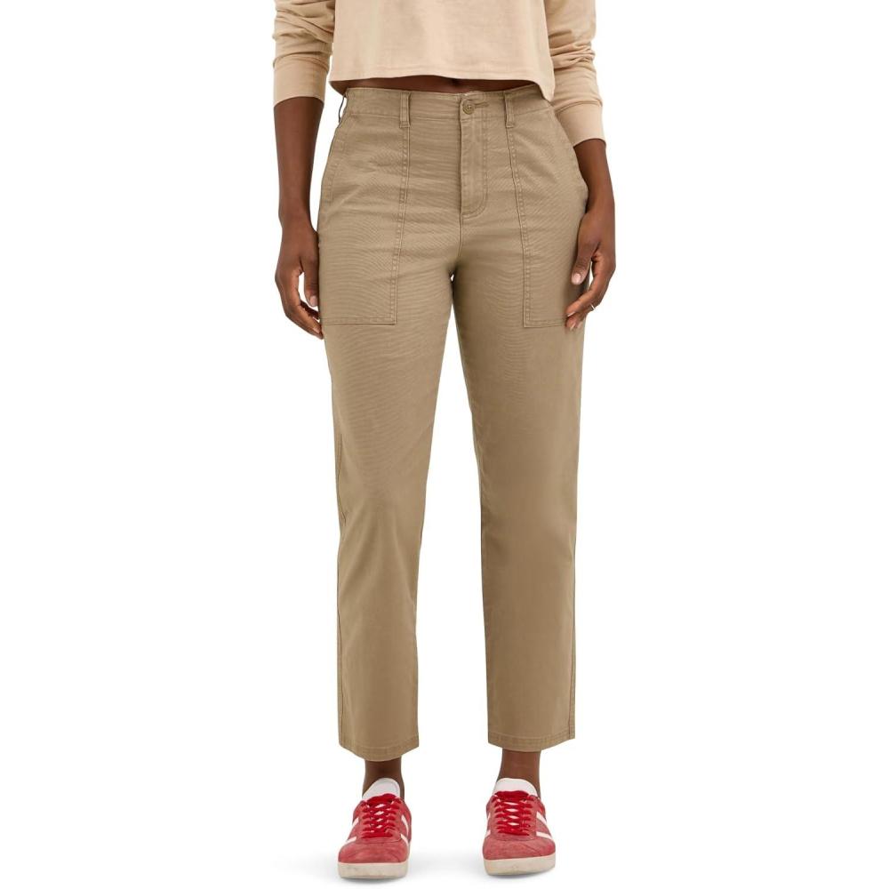 imageLee Womens Legendary 26 Utility Crop PantOscar Khaki