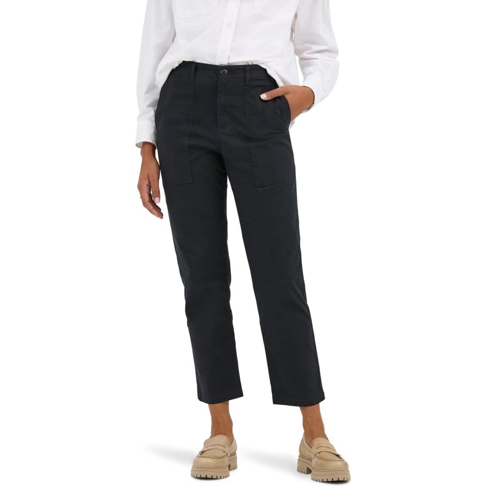 imageLee Womens Legendary 26 Utility Crop PantUnionall Black
