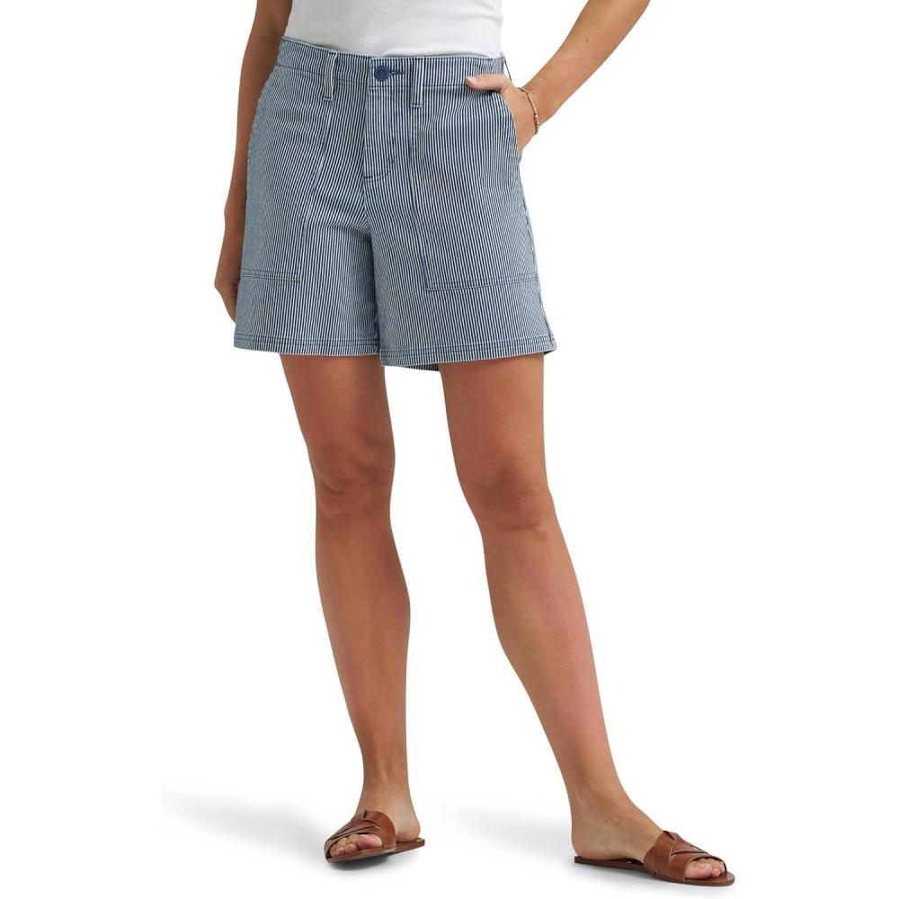 imageLee Womens Legendary 4 Utility ShortRailroad Stripe