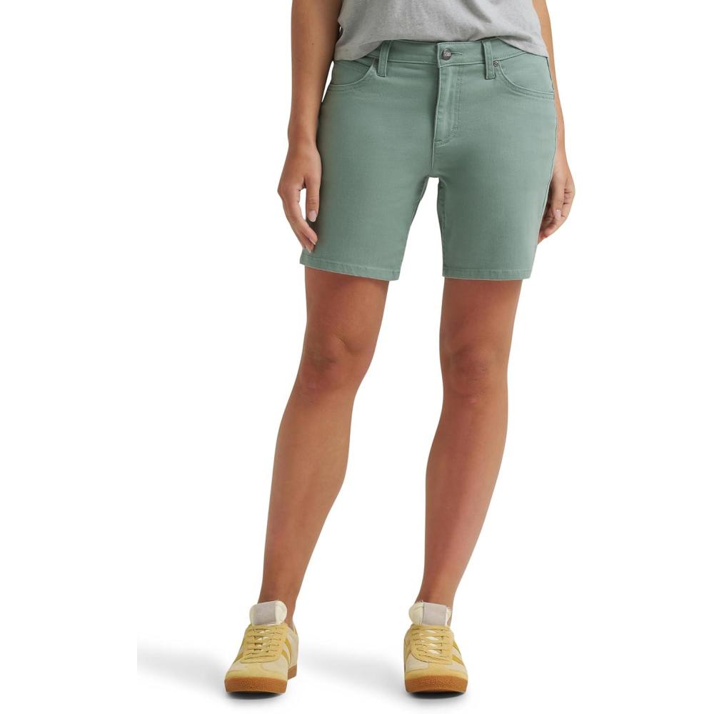 imageLee Womens Legendary 7 Side Slit Denim ShortDesert Sage