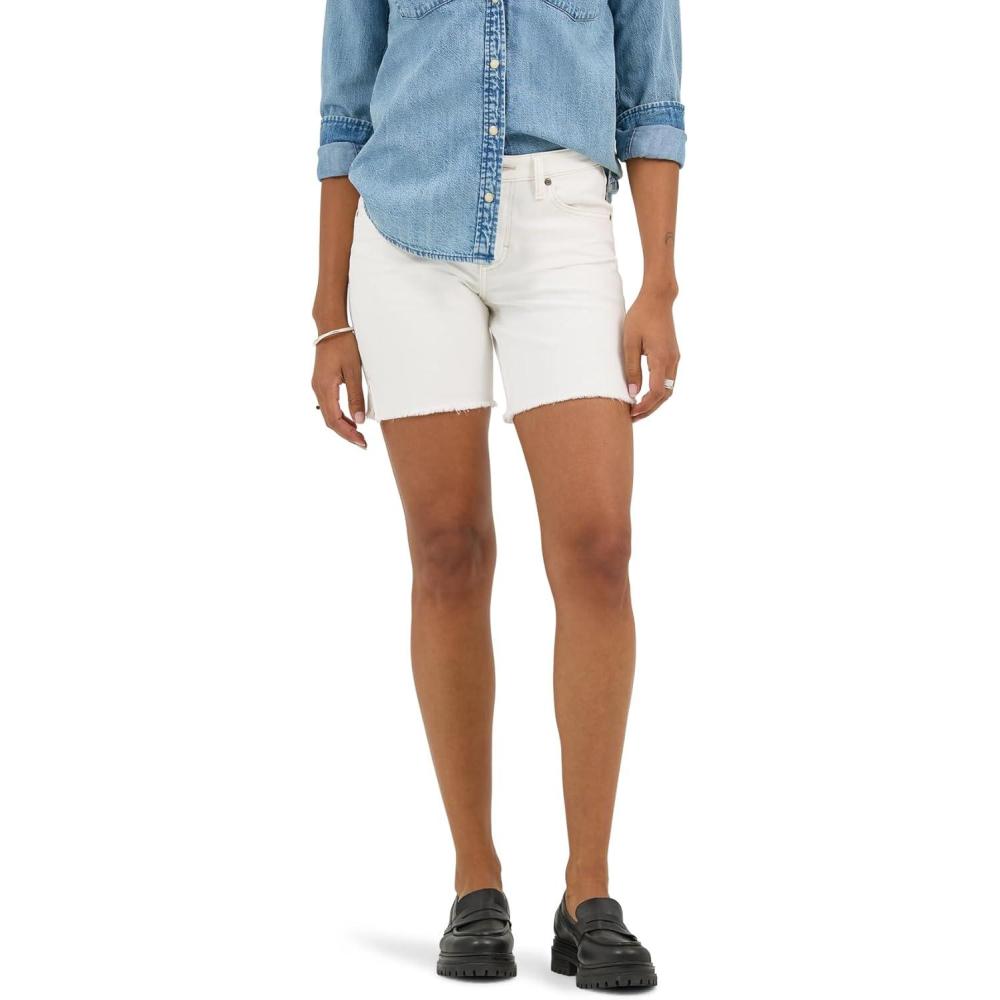 imageLee Womens Legendary 7 Side Slit Denim ShortLight Flash