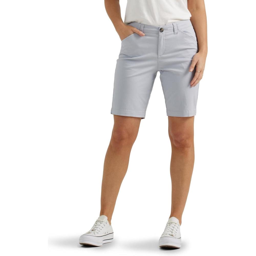 imageLee Womens Legendary 9 Chino Bermuda ShortMaterial Gray