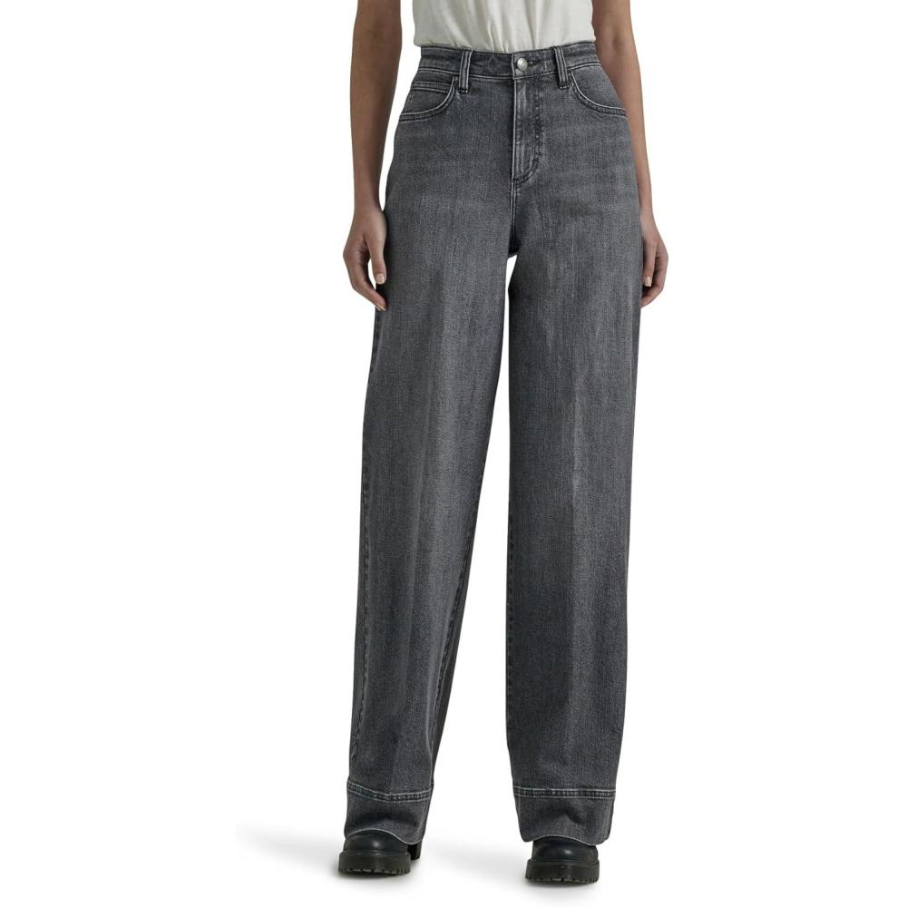imageLee Womens Legendary High Rise Trouser JeanBlurred Darks
