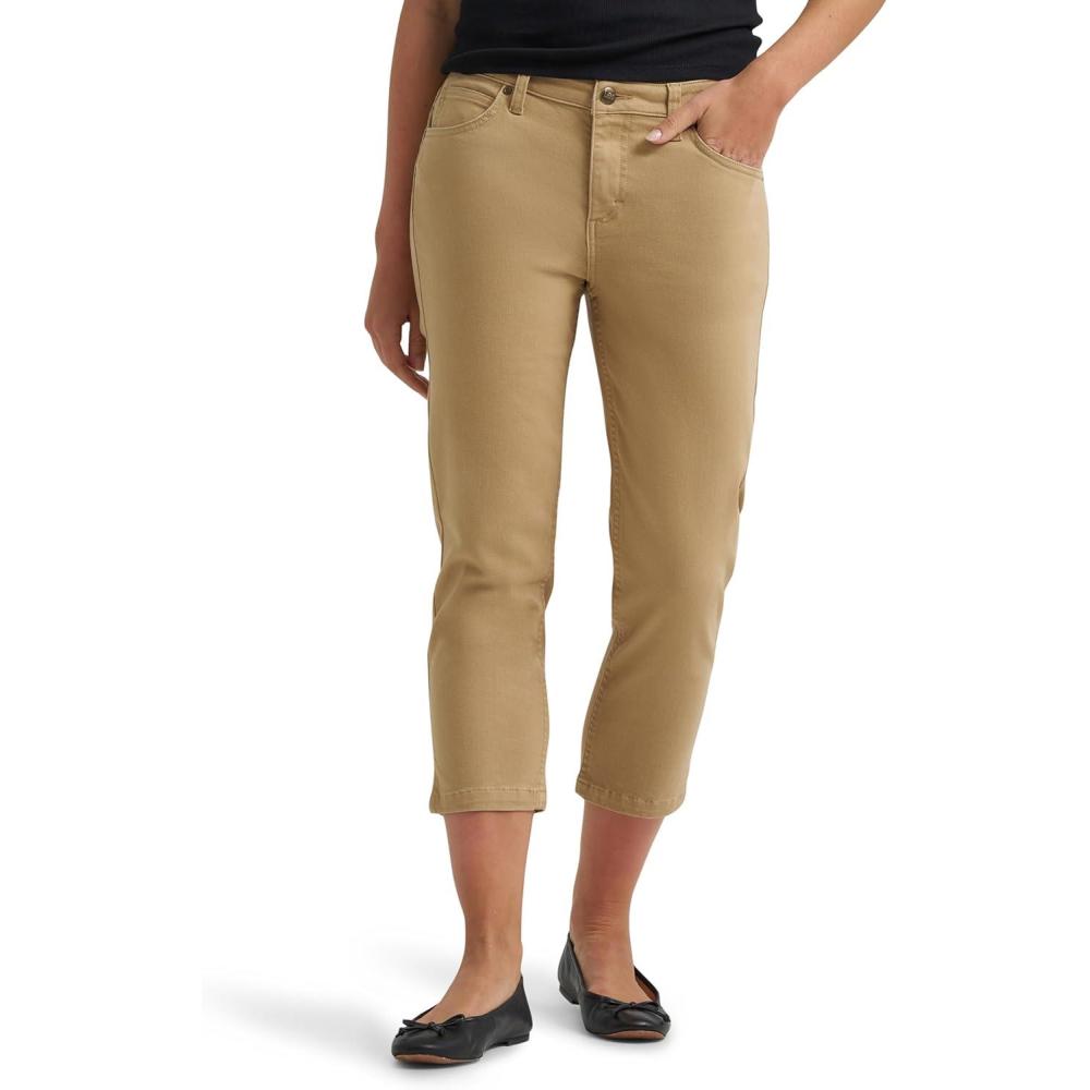 imageLee Womens Legendary Straight Capri JeanWheat