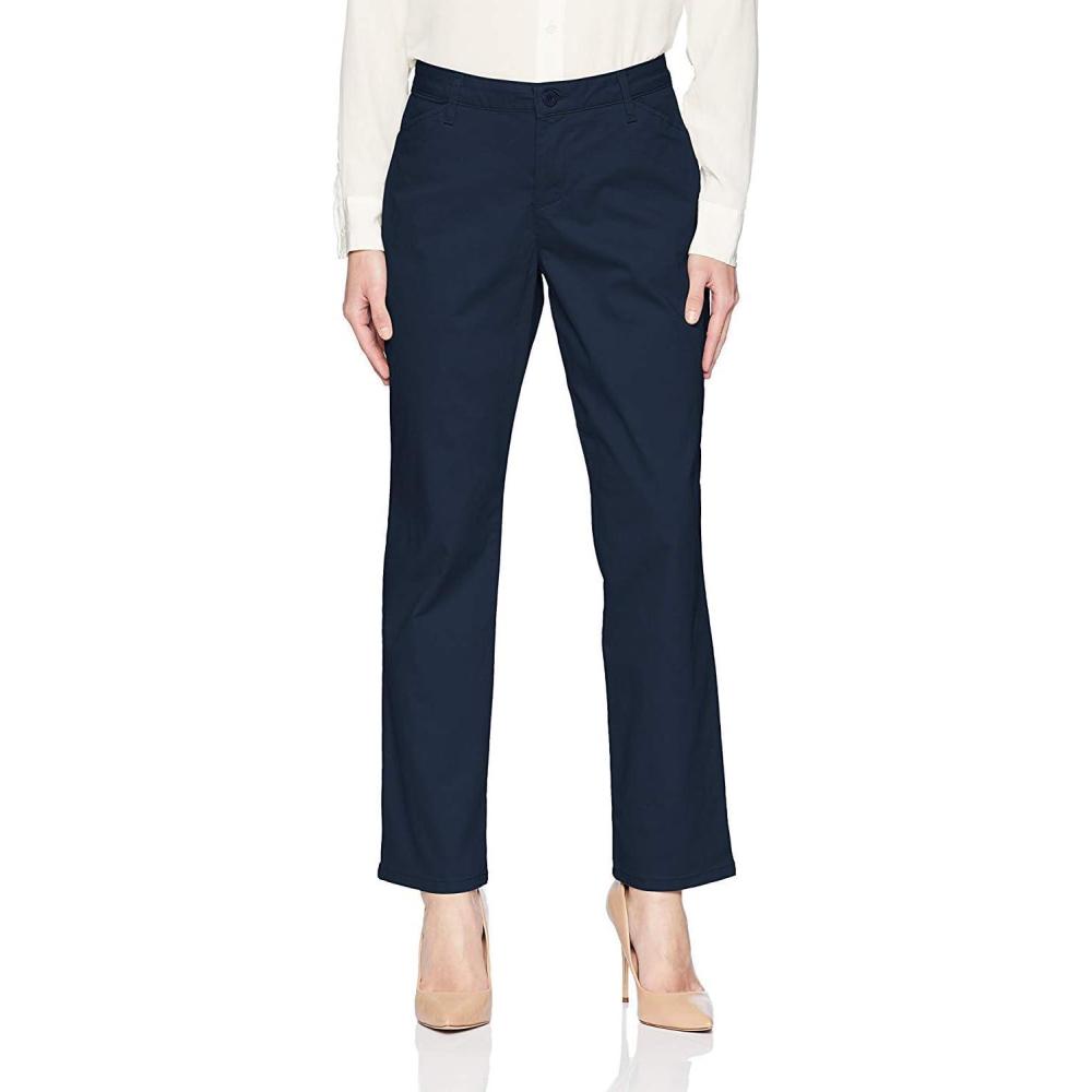 imageLee Womens Petite Relaxed Fit All Day Straight Leg PantImperial Dark Blue